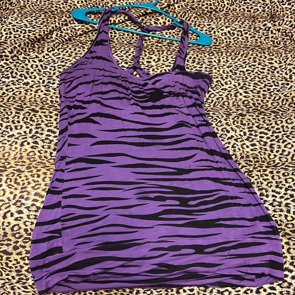 Zebra tank top